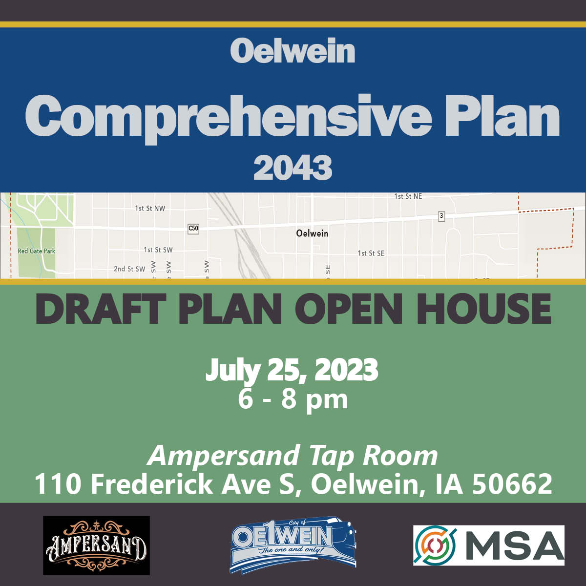 Draft Comprensive Plan Open House Oelwein Iowa
