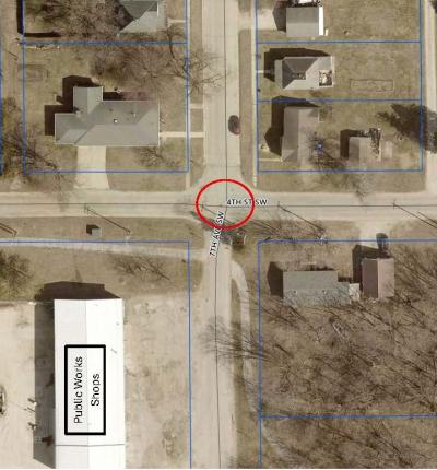 Location of the manhole repair