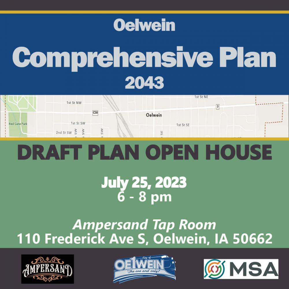 Draft Comprensive Plan Open House Oelwein Iowa